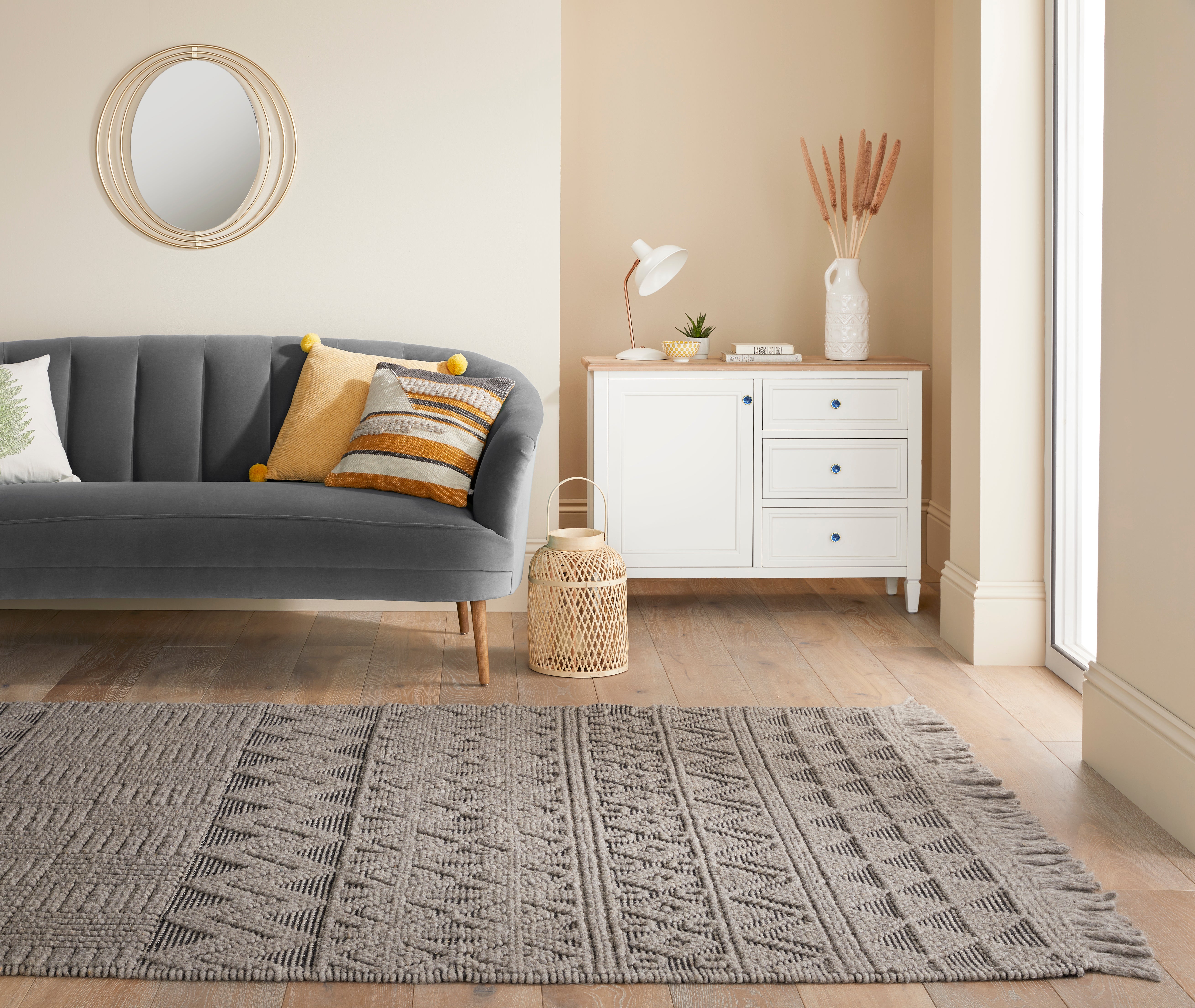 Concept Looms Anya ANYA01 Grey Black Rug